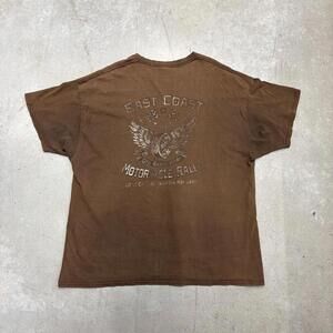 Vintage 90s East Coast Choppers Sun Faded T-Shirt Extra Extra Large